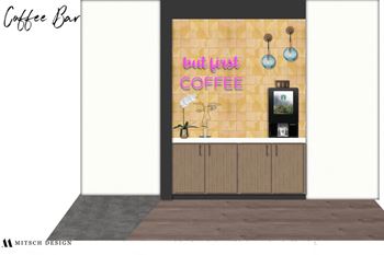 The Laurel Apartments Coffee Bar Area Concept Drawing